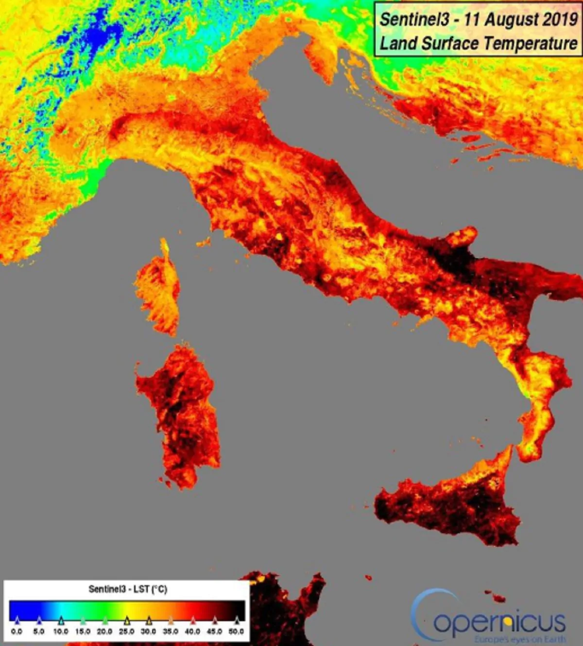 italia rovente satellite