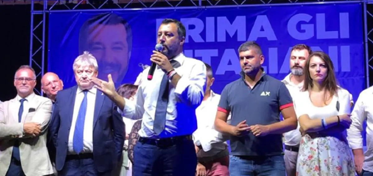 Matteo Salvini a Sabaudia
