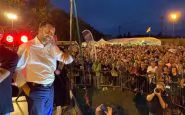 Matteo Salvini zingara festa Lega