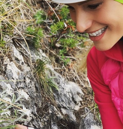 Michelle Hunziker in montagna