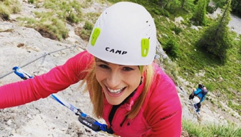Michelle Hunziker in montagna