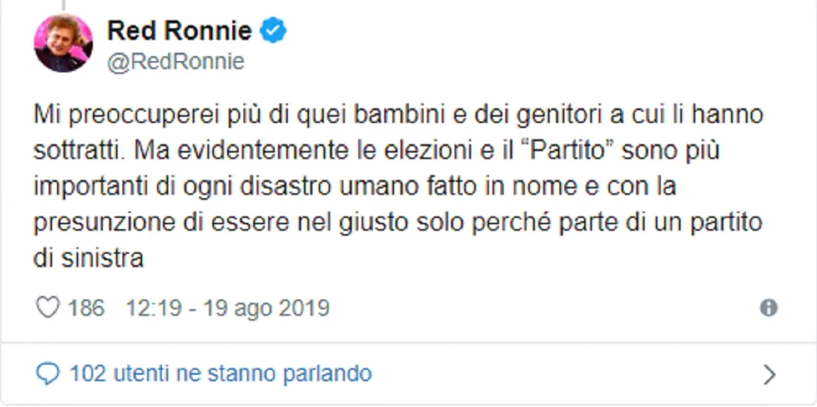 red ronnie tweet