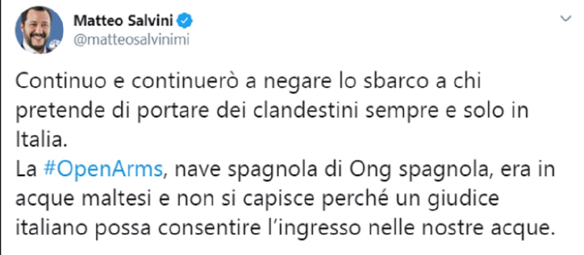 salvini tweet