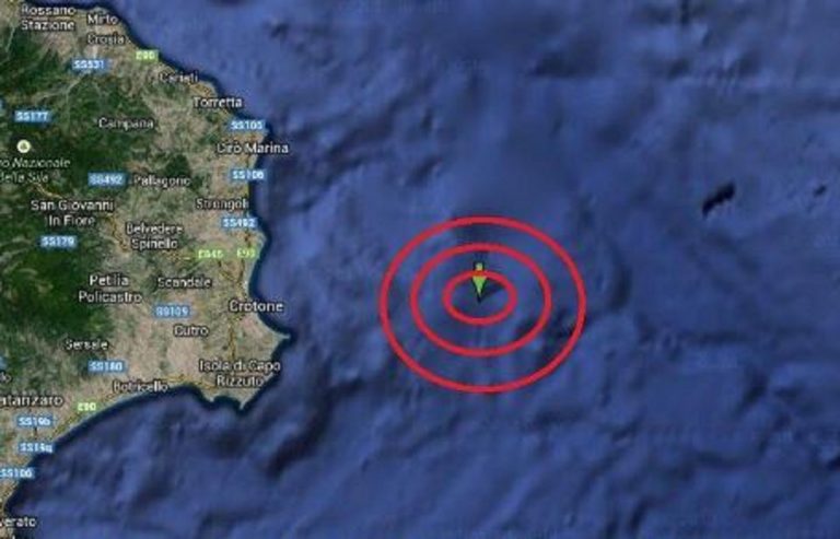 Terremoto Calabria oggi crotone