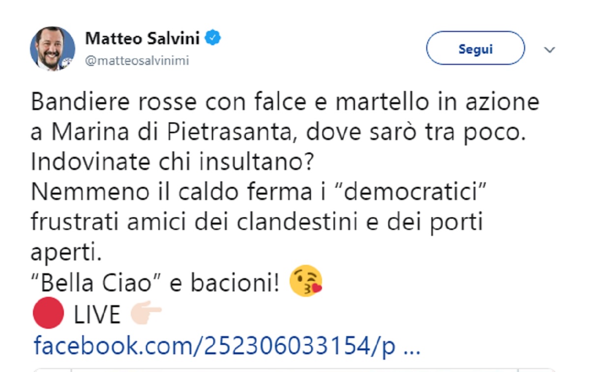 tweet salvini