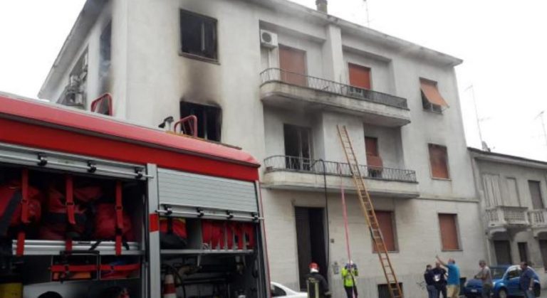 vigevano morta anziana incendio