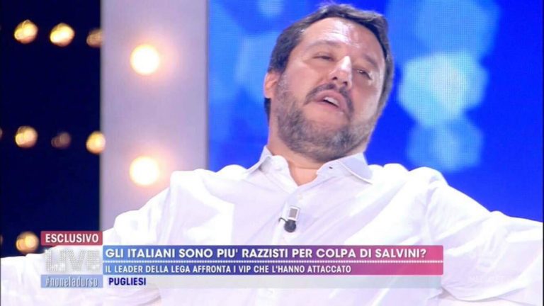 Matteo Salvini, Live Non è la D'Urso