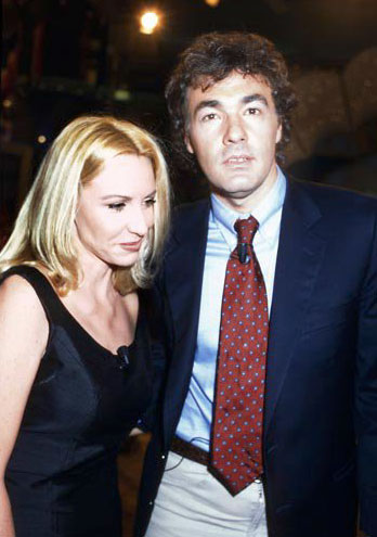 Antonella Clerici con Massimo Giletti
