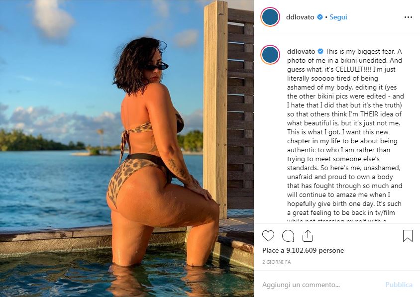 Demi Lovato post