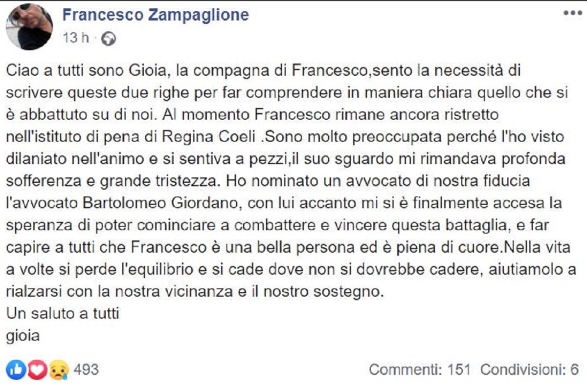 messaggio facebook