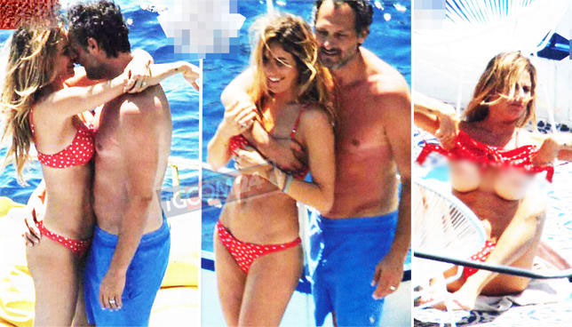 Eleonora Pedron e Fabio Troiano al mare