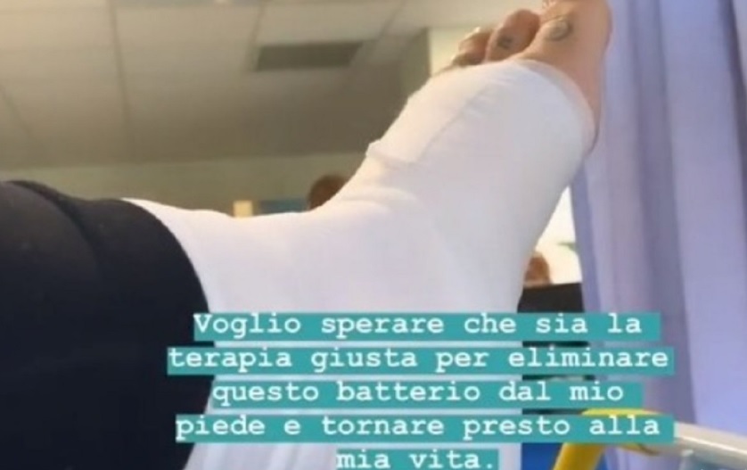 problema al piede per Giulia Calcaterra