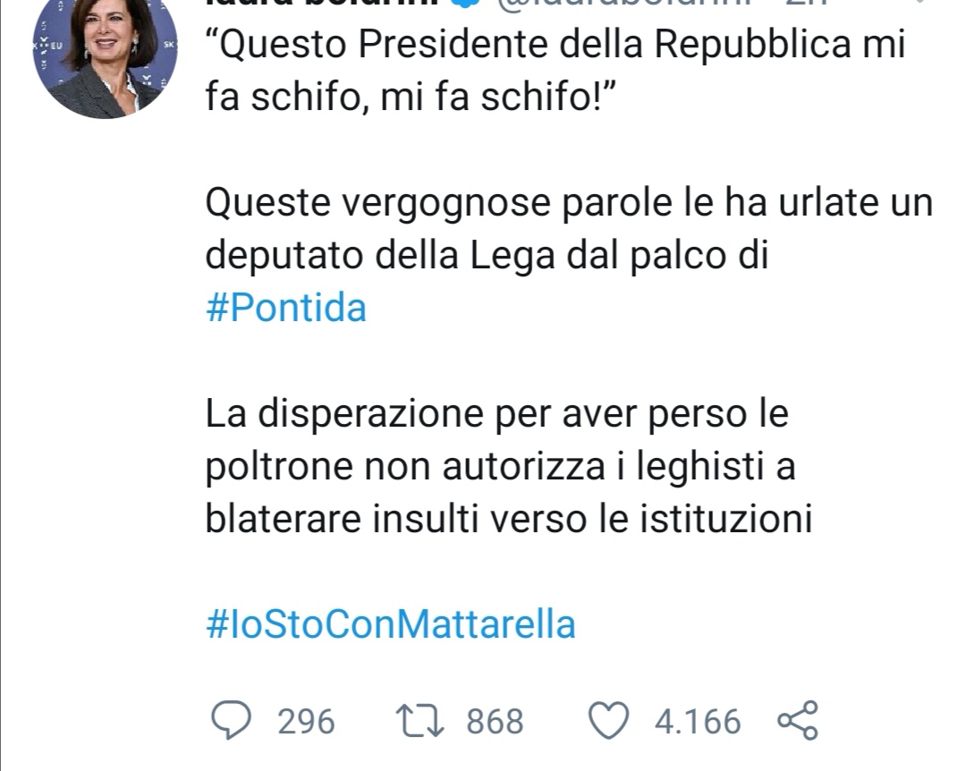 laura boldrini tweet