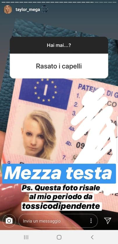 taylor mega prima della chirurgia