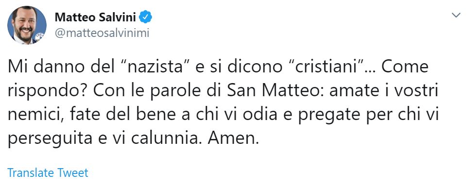 tweet salvini