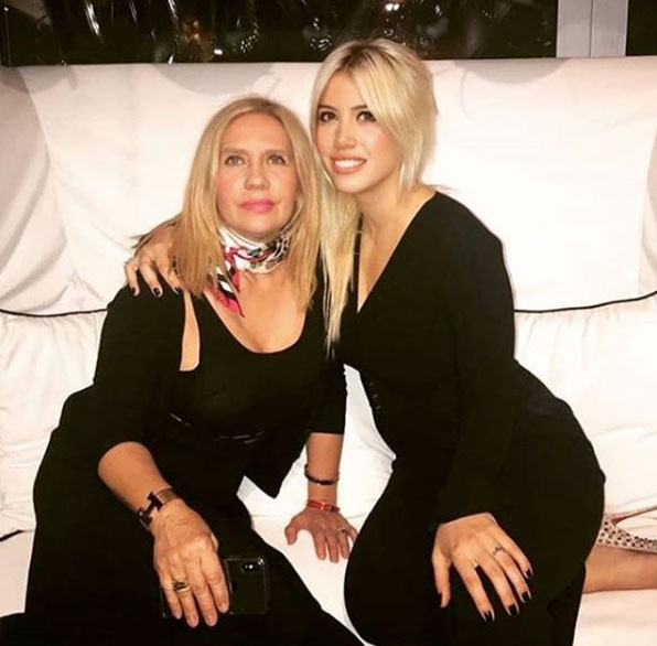 wanda nara con sua mamma