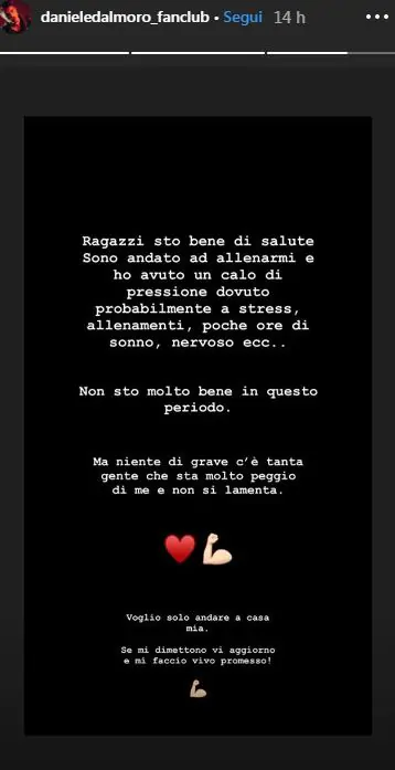 Daniele Dal Moro post Instagram