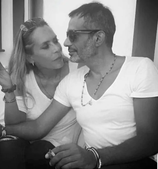 Barbara De Rossi con il fidanzato Simone