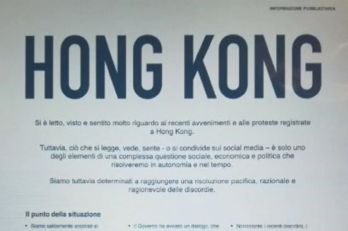 hong kong giornali