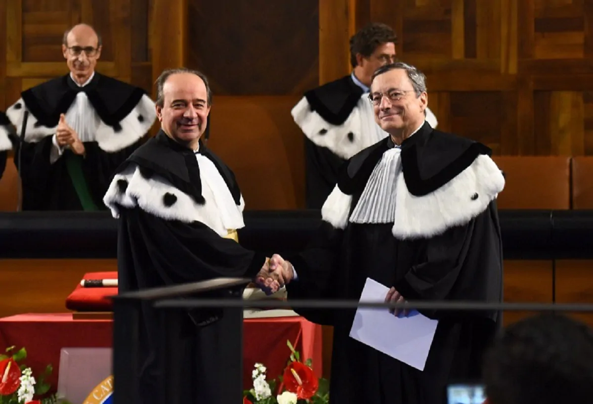 Laurea honoris per Mario Draghi