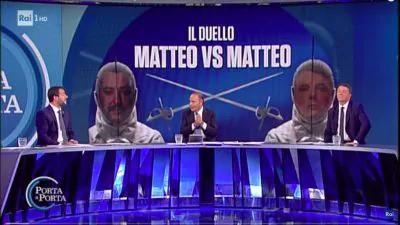 Renzi e Salvini vestiti uguali
