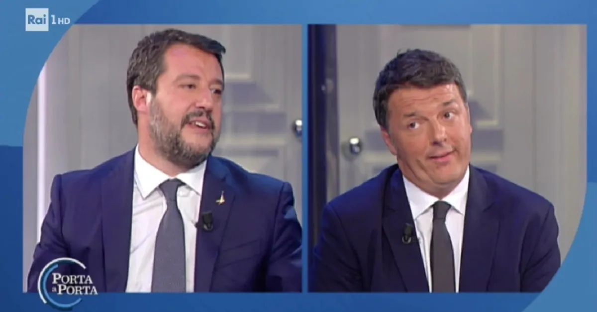 Renzi Salvini Porta a Porta