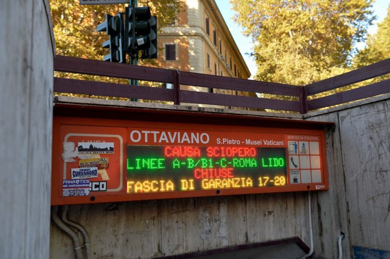 sciopero generale dei trasporti