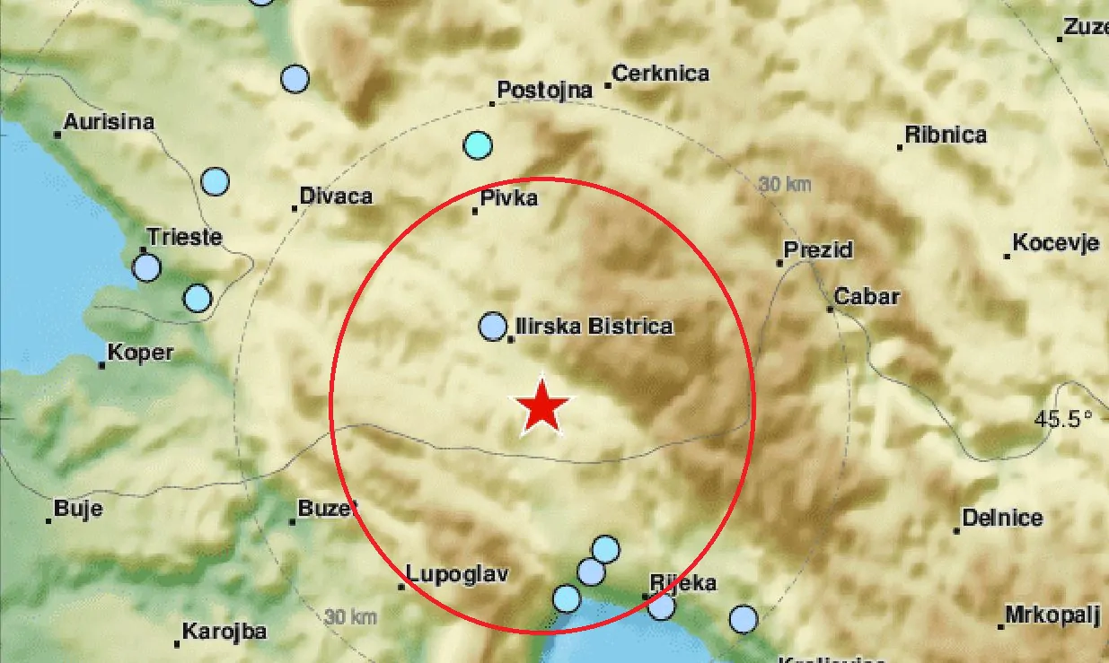 terremoto croazia slovenia