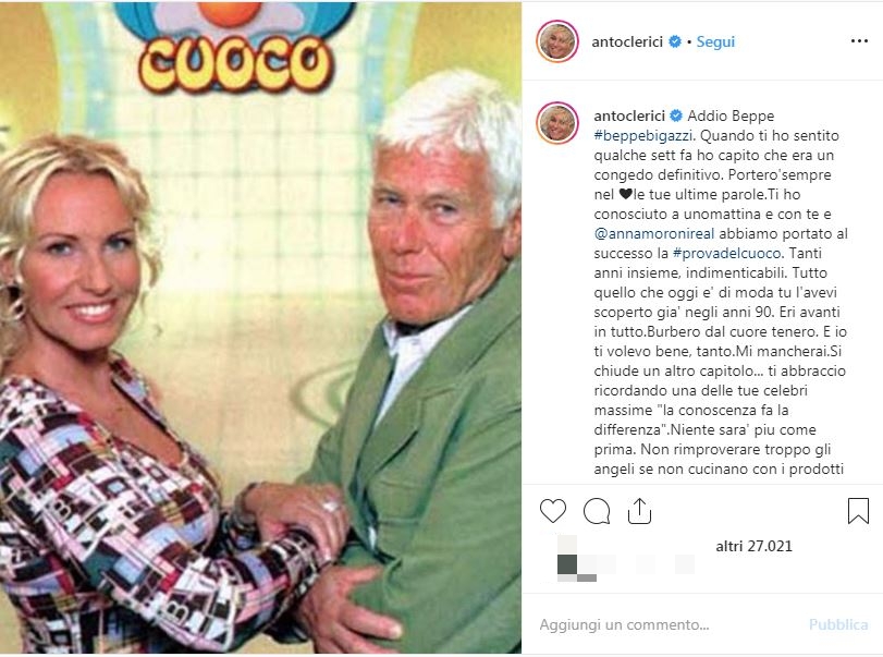 Antonella Clerici Beppe Bigazzi