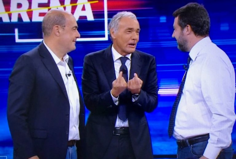 zingaretti salvini giletti