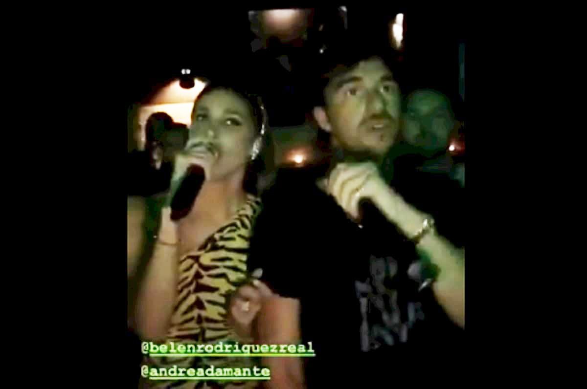 belen con andrea damante