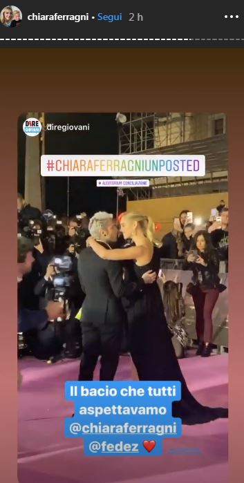 chiara ferragni fedez bacio
