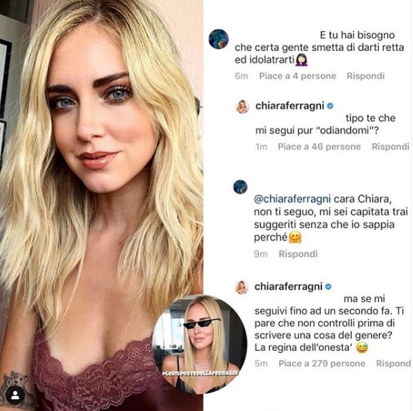 chiara ferragni risposte