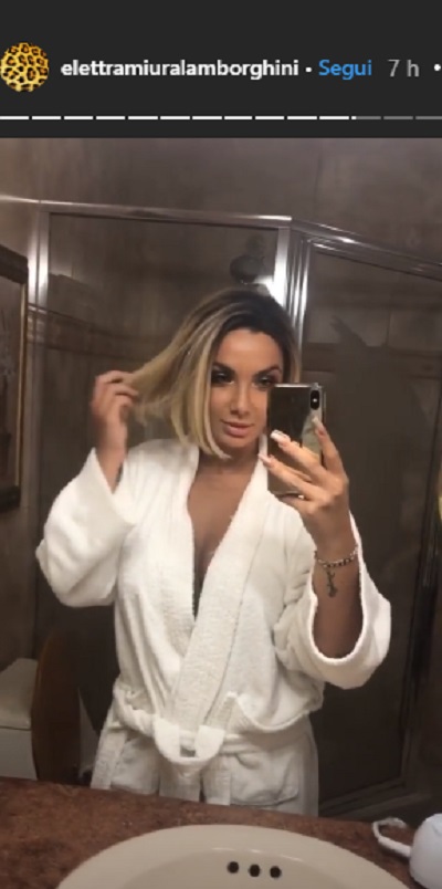 Elettra Lamborghini cambio look