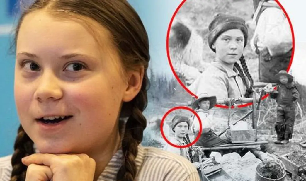 Greta Thunberg foto 120 anni fa