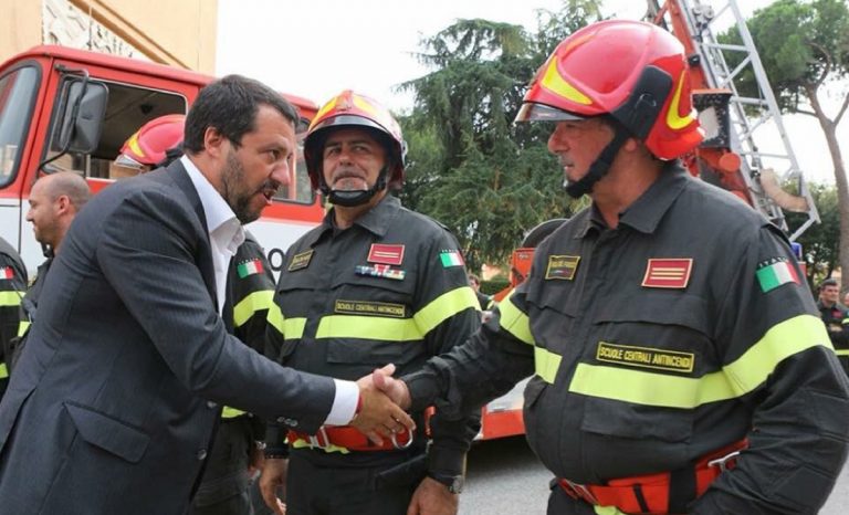 salvini vigili del fuoco