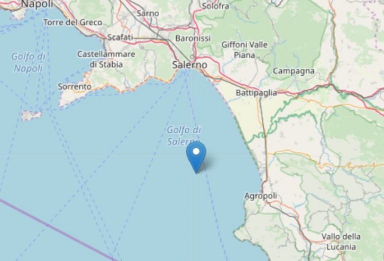 terremoto golfo salerno