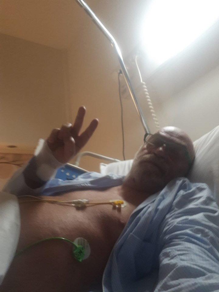 toni capuozzo in ospedale
