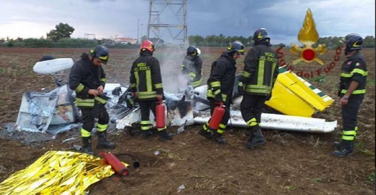 ultraleggero precipitato a Santa Severa