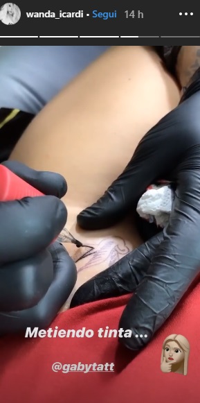 Wanda Nara tatuaggio