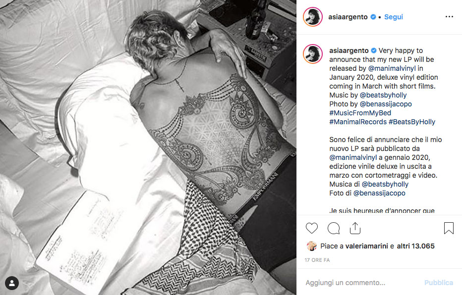 asia argento nuovo album
