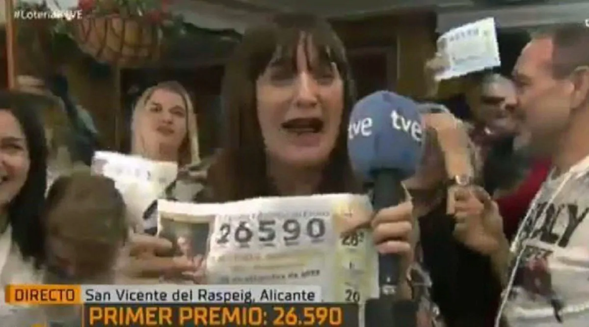 giornalista spagnola vince alla lotteria