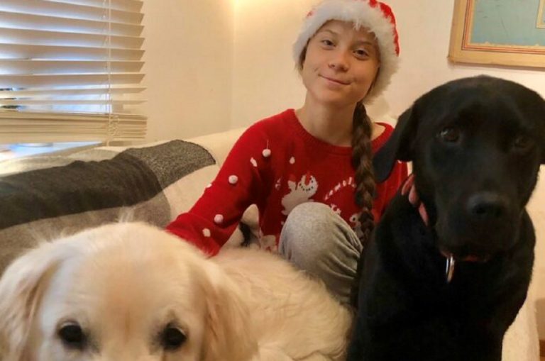 Greta Thunberg auguri di Natale