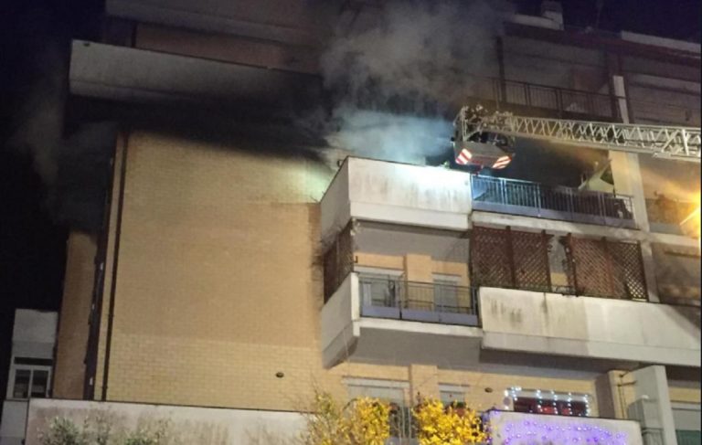 incendio appartamento roma
