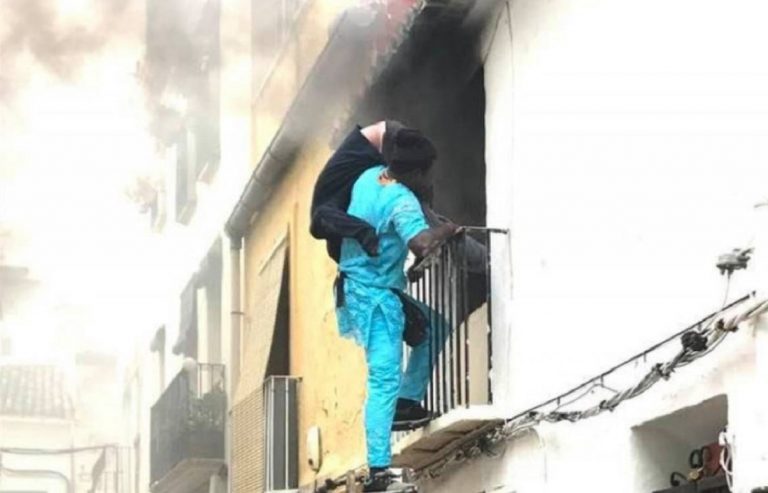 migrante salva disabile