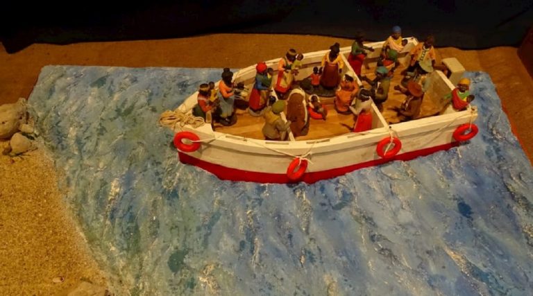 presepe gesù migrante