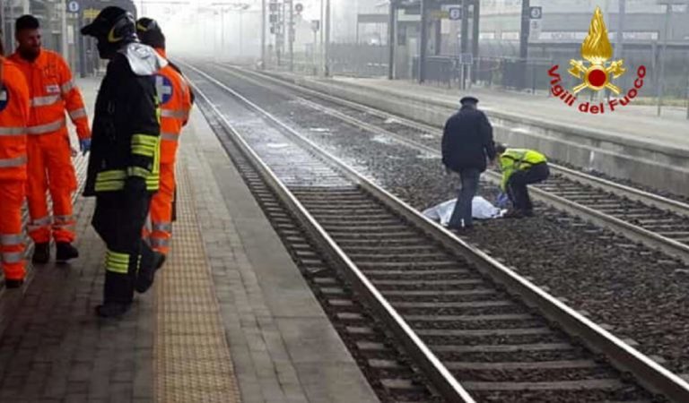 travolto e ucciso treno