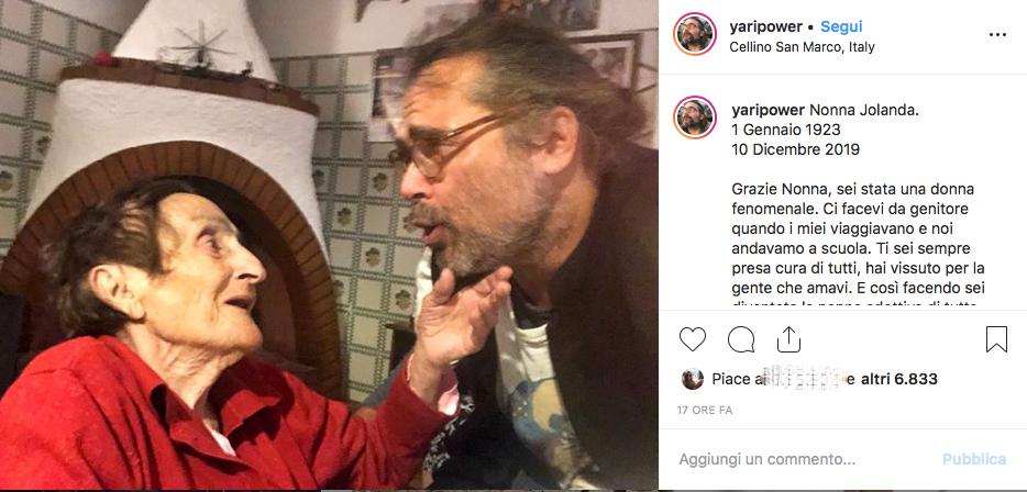 yari carrisi con nonna jolanda