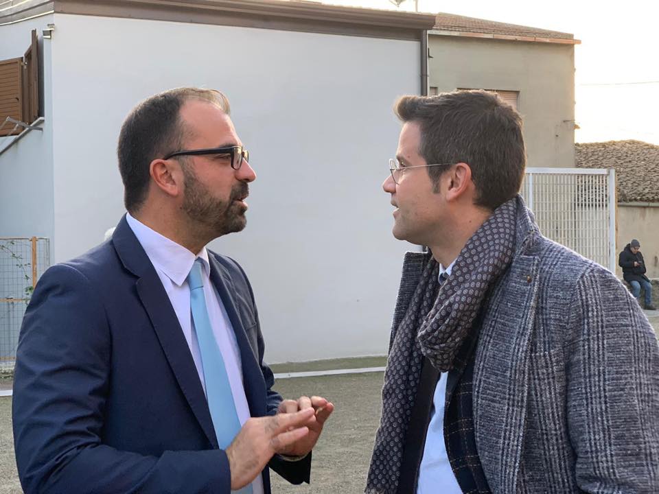 Gianluca Rospi insieme all'ex ministro Fioramonti