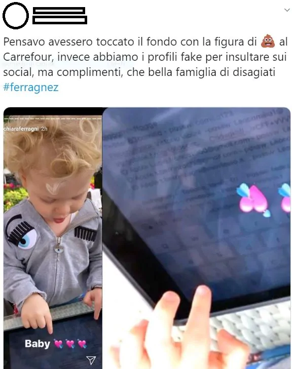 Chiara Ferragni e Fedez account fake